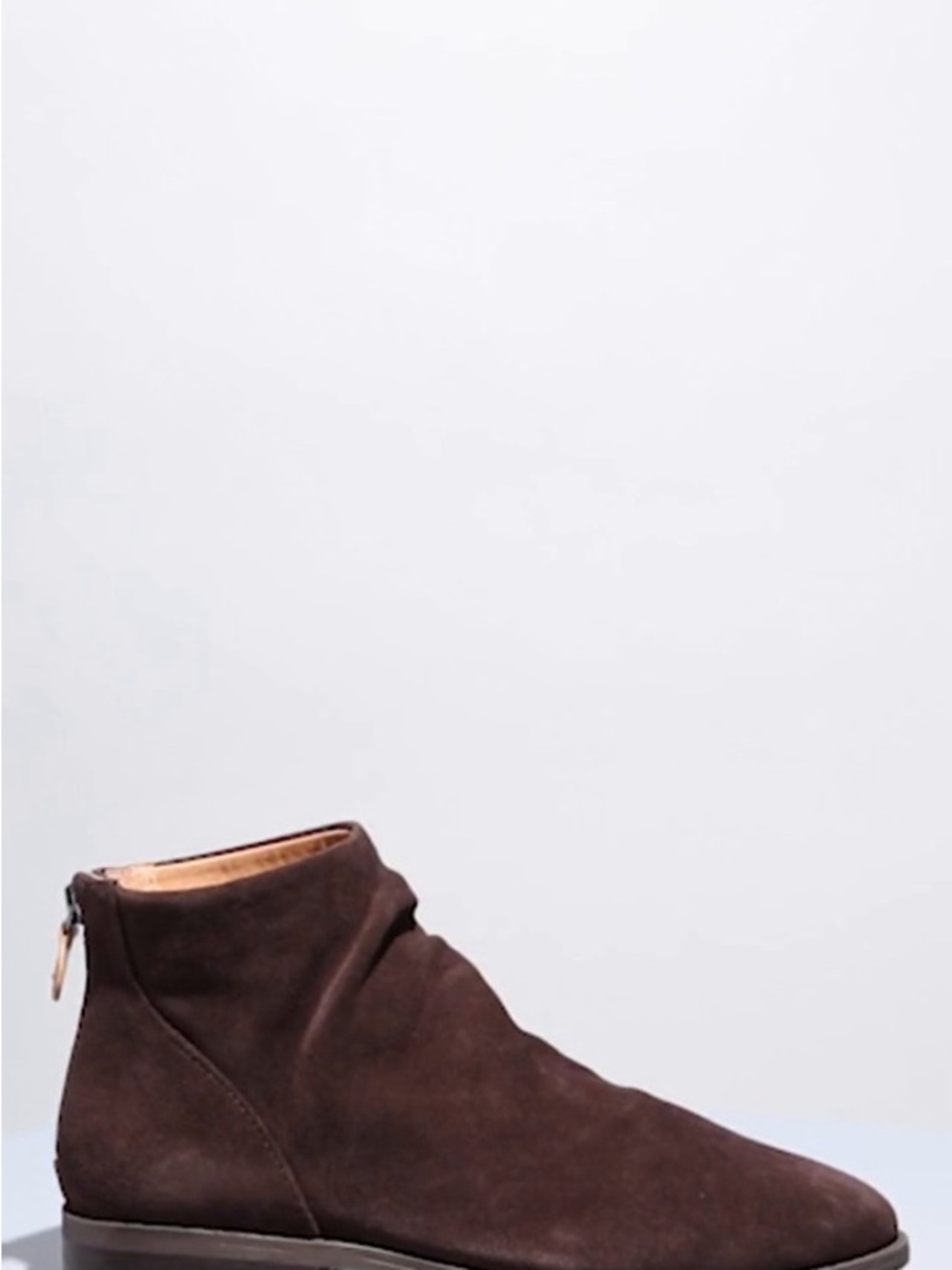Kenneth Cole Men's Dark Brown Suede Chukka Boots with Rear Zip
